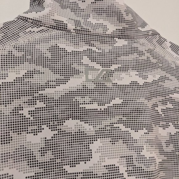 NEW TAGS ON Cutter & Buck Athletic 3/4 Zip in White Camo Sz S - Picture 4 of 9